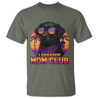 Funny Black Labrador T Shirt Dog Mom Retro Sunset Gift - Wonder Print Shop