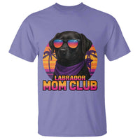 Funny Black Labrador T Shirt Dog Mom Retro Sunset Gift - Wonder Print Shop