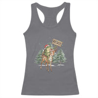 Resist Portland Frog Protest Christmas Racerback Tank Top Funny Holiday Meme Gift Idea - Wonder Print Shop