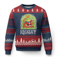 Resist Portland Frog Protest Ugly Christmas Sweater Funny No Kings Xmas Gift - Wonder Print Shop