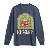 Resist Portland Frog Protest Long Sleeve Shirt Funny No Kings Christmas Gift - Wonder Print Shop