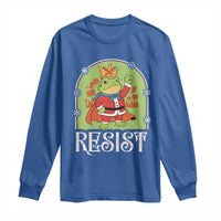 Resist Portland Frog Protest Long Sleeve Shirt Funny No Kings Christmas Gift - Wonder Print Shop