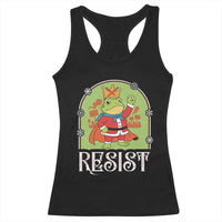 Resist Portland Frog Protest Racerback Tank Top Funny No Kings Christmas Gift - Wonder Print Shop