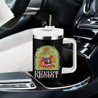 Resist Portland Frog Protest Tumbler With Handle Funny No Kings Christmas Gift - Wonder Print Shop