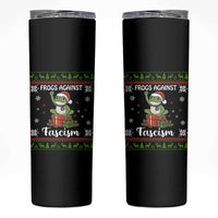 Frogs Against Fascism Ugly Sweater Skinny Tumbler Funny Portland Christmas Frog Gift - Wonder Print Shop