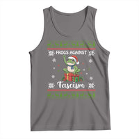 Frogs Against Fascism Ugly Sweater Tank Top Funny Portland Christmas Frog Gift - Wonder Print Shop