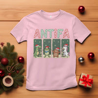Funny Christmas Frogtifa T Shirt Portland Resist Frog Protest - Wonder Print Shop