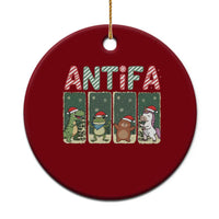 Funny Xmas Frogtifa Ceramic Ornament Portland Resist Frog Protest - Wonder Print Shop