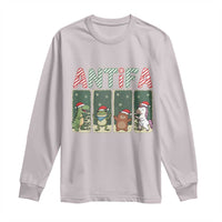 Funny Christmas Frogtifa Long Sleeve Shirt Portland Resist Frog Protest - Wonder Print Shop