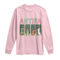 Funny Christmas Frogtifa Long Sleeve Shirt Portland Resist Frog Protest - Wonder Print Shop