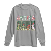 Funny Christmas Frogtifa Long Sleeve Shirt Portland Resist Frog Protest - Wonder Print Shop