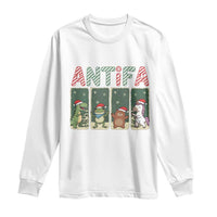 Funny Christmas Frogtifa Long Sleeve Shirt Portland Resist Frog Protest - Wonder Print Shop