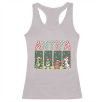 Funny Christmas Frogtifa Racerback Tank Top Portland Resist Frog Protest - Wonder Print Shop