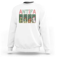 Funny Christmas Frogtifa Sweatshirt Portland Resist Frog Protest - Wonder Print Shop