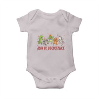 Joy Is Resistance Baby Onesie Funny Portland Frog Protest Christmas Gift - Wonder Print Shop