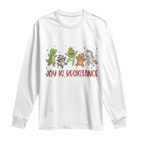 Joy Is Resistance Long Sleeve Shirt Funny Portland Frog Protest Christmas Gift - Wonder Print Shop
