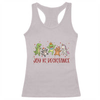Joy Is Resistance Racerback Tank Top Funny Portland Frog Protest Christmas Gift - Wonder Print Shop