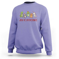 Joy Is Resistance Sweatshirt Funny Portland Frog Protest Christmas Gift - Wonder Print Shop