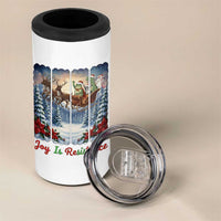 Joy Is Resistance Portland Frog Protest 4 in 1 Can Cooler Tumbler Funny Holiday Meme Gift Idea - Wonder Print Shop