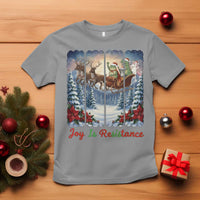 Joy Is Resistance Portland Frog Protest T Shirt Funny Holiday Meme Gift Idea - Wonder Print Shop