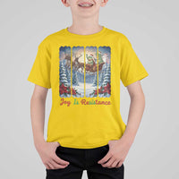 Joy Is Resistance Portland Frog Protest T Shirt For Kid Funny Holiday Meme Gift Idea - Wonder Print Shop