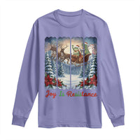 Joy Is Resistance Portland Frog Protest Long Sleeve Shirt Funny Holiday Meme Gift Idea - Wonder Print Shop