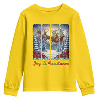 Joy Is Resistance Portland Frog Protest Youth Sweatshirt Funny Holiday Meme Gift Idea - Wonder Print Shop