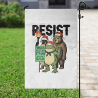 Funny Christmas Frogs Together Strong Garden Flag Portland Resist Meme Gift - Wonder Print Shop