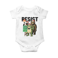 Funny Christmas Frogs Together Strong Baby Onesie Portland Resist Meme Gift - Wonder Print Shop