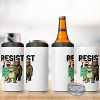 Funny Christmas Frogs Together Strong 4 in 1 Can Cooler Tumbler Portland Resist Meme Gift - Wonder Print Shop