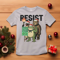 Funny Christmas Frogs Together Strong T Shirt Portland Resist Meme Gift - Wonder Print Shop