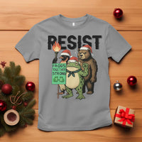 Funny Christmas Frogs Together Strong T Shirt Portland Resist Meme Gift - Wonder Print Shop