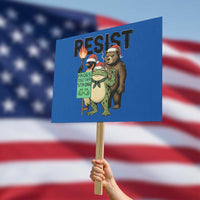 Funny Christmas Frogs Together Strong Protest Sign Portland Resist Meme Gift - Wonder Print Shop