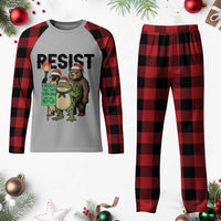 Funny Xmas Frogs Together Strong Plaid Pajama Set Portland Resist Meme Gift - Wonder Print Shop