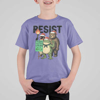 Funny Christmas Frogs Together Strong T Shirt For Kid Portland Resist Meme Gift - Wonder Print Shop