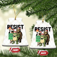 Funny Xmas Frogs Together Strong Ceramic Ornament Portland Resist Meme Gift - Wonder Print Shop