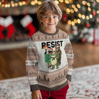 Funny Xmas Frogs Together Strong Ugly Christmas Sweater Portland Resist Meme Gift - Wonder Print Shop