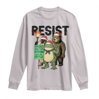 Funny Christmas Frogs Together Strong Long Sleeve Shirt Portland Resist Meme Gift - Wonder Print Shop