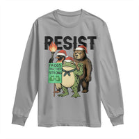 Funny Christmas Frogs Together Strong Long Sleeve Shirt Portland Resist Meme Gift - Wonder Print Shop