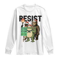 Funny Christmas Frogs Together Strong Long Sleeve Shirt Portland Resist Meme Gift - Wonder Print Shop
