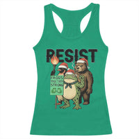 Funny Christmas Frogs Together Strong Racerback Tank Top Portland Resist Meme Gift - Wonder Print Shop