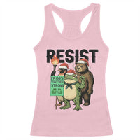 Funny Christmas Frogs Together Strong Racerback Tank Top Portland Resist Meme Gift - Wonder Print Shop