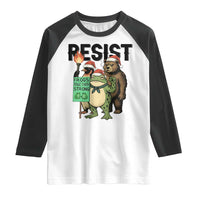 Funny Christmas Frogs Together Strong Raglan Shirt Portland Resist Meme Gift - Wonder Print Shop