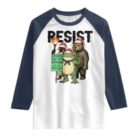 Funny Christmas Frogs Together Strong Raglan Shirt Portland Resist Meme Gift - Wonder Print Shop