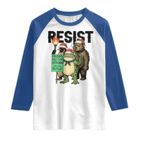 Funny Christmas Frogs Together Strong Raglan Shirt Portland Resist Meme Gift - Wonder Print Shop