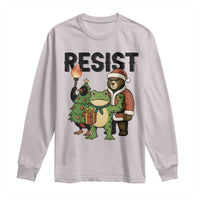 Portland Frog Protest Frogs Together Strong Long Sleeve Shirt Funny Holiday Gift - Wonder Print Shop