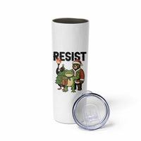 Portland Frog Protest Frogs Together Strong Skinny Tumbler Funny Holiday Gift - Wonder Print Shop