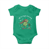 Portland Frog Protest Off To Fight Fascism Baby Onesie Funny Christmas Gift - Wonder Print Shop