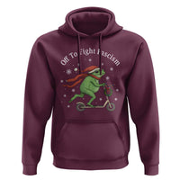 Portland Frog Protest Off To Fight Fascism Hoodie Funny Christmas Gift - Wonder Print Shop