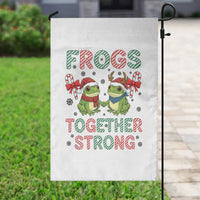 Frogs Together Strong Garden Flag Funny Portland Christmas Resist Gift - Wonder Print Shop